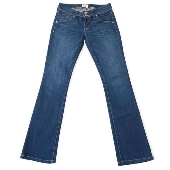 Hudson Jeans Denim - 𝅺Hudson Jeans Beth Mid-Rise Bootcut Jeans Dark Wash